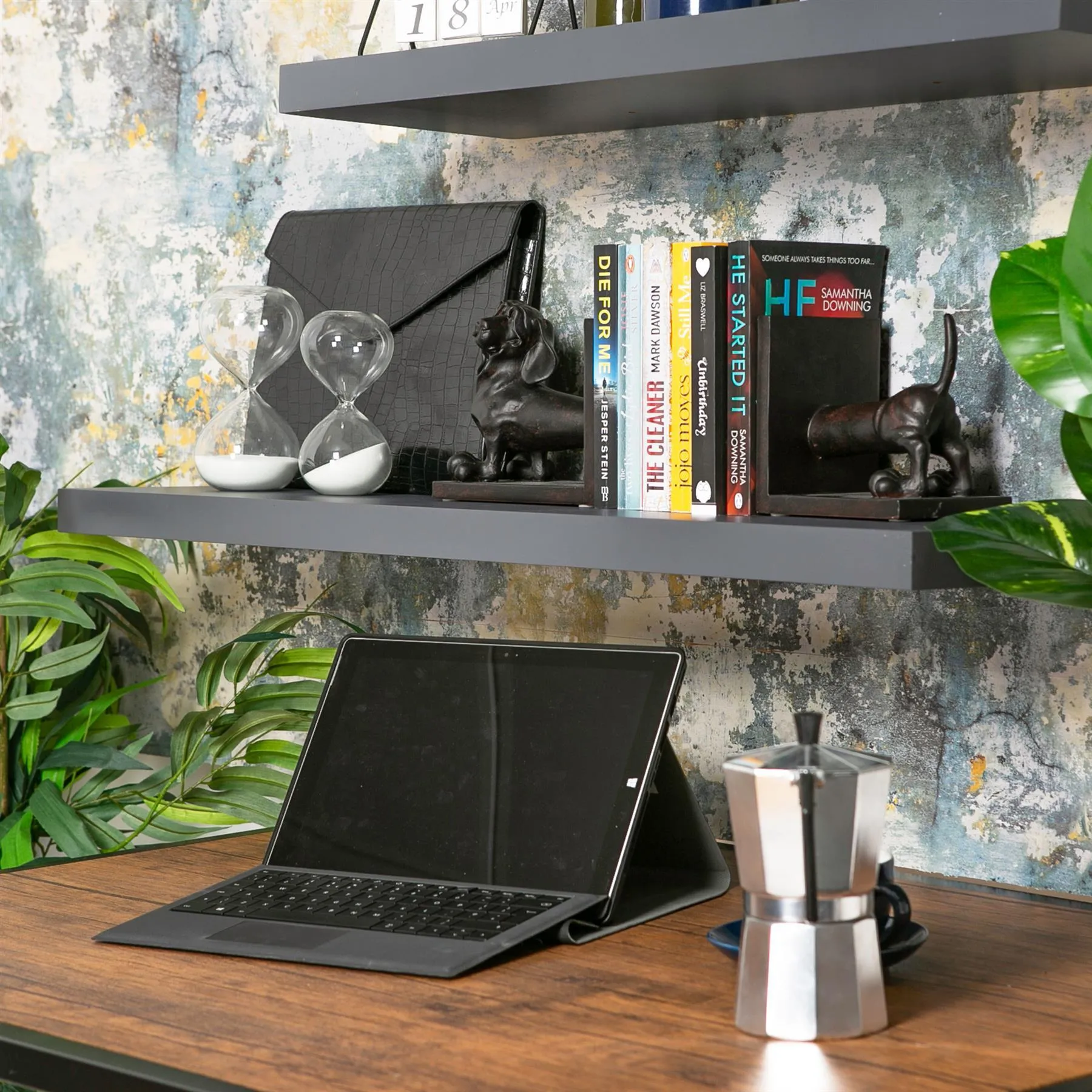 100cm Modern Floating Wall Shelf - By Harbour Housewares