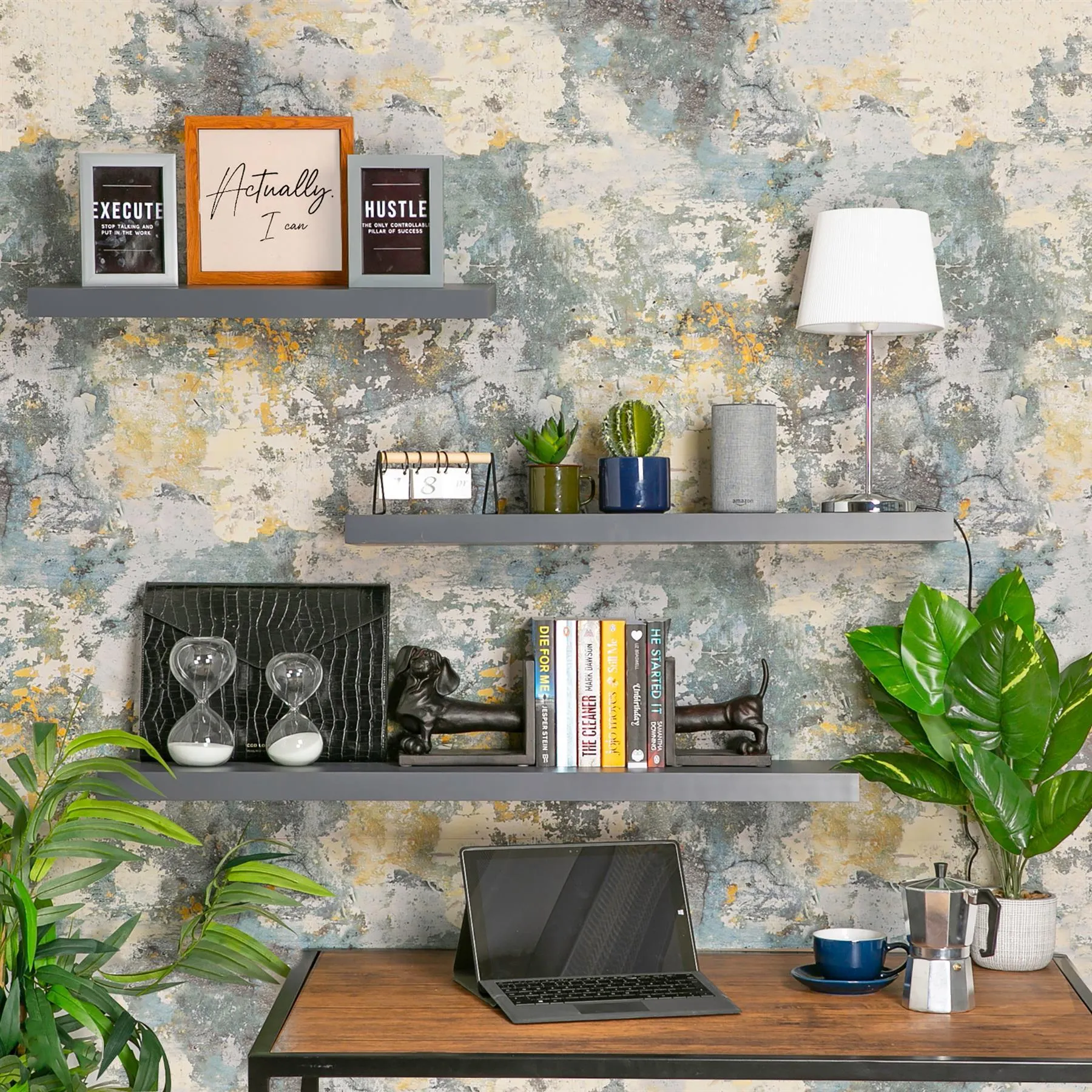 100cm Modern Floating Wall Shelf - By Harbour Housewares