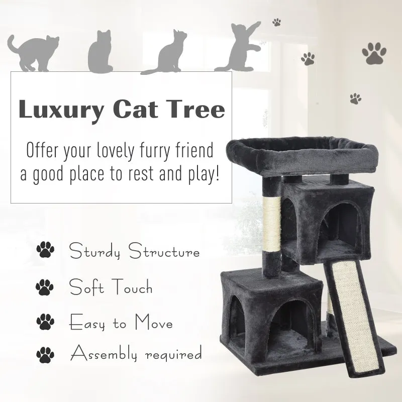 32" Cat Tree Condo - Dark Grey