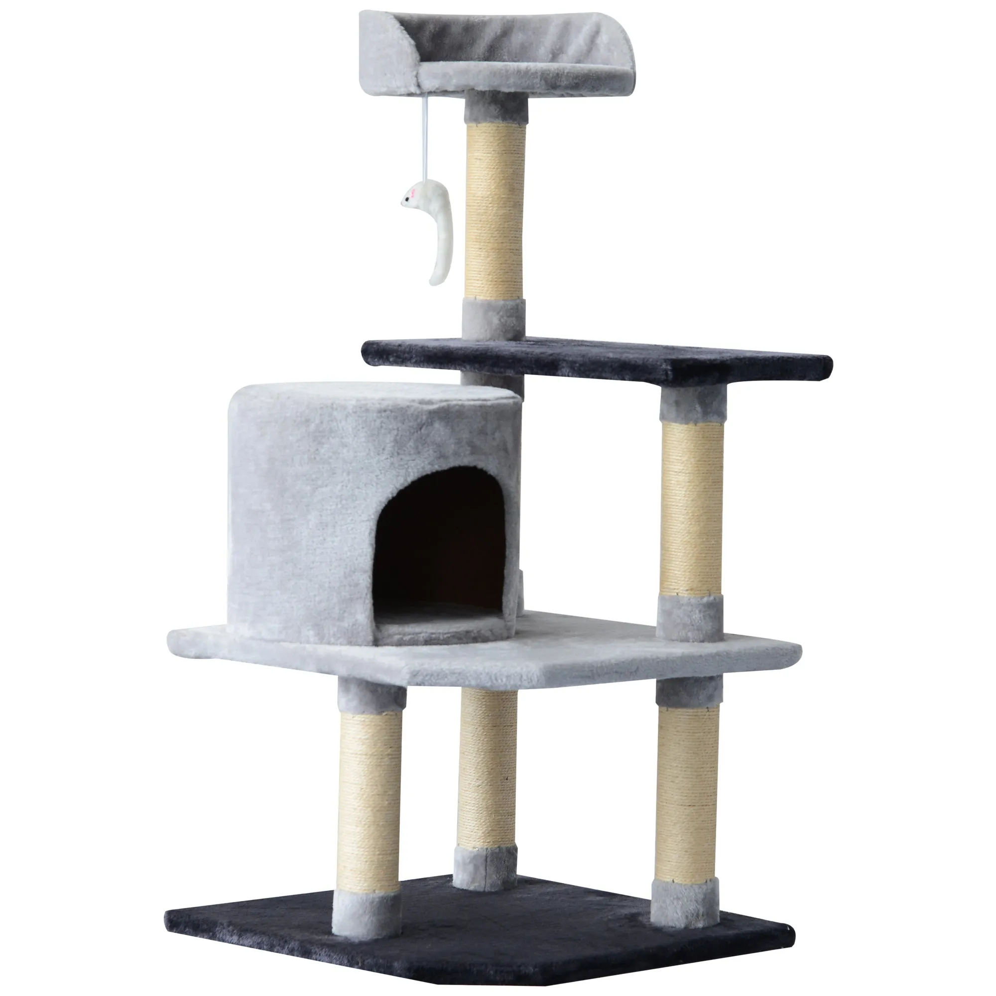 39" Cat Tree Condo Activity Centre - Grey