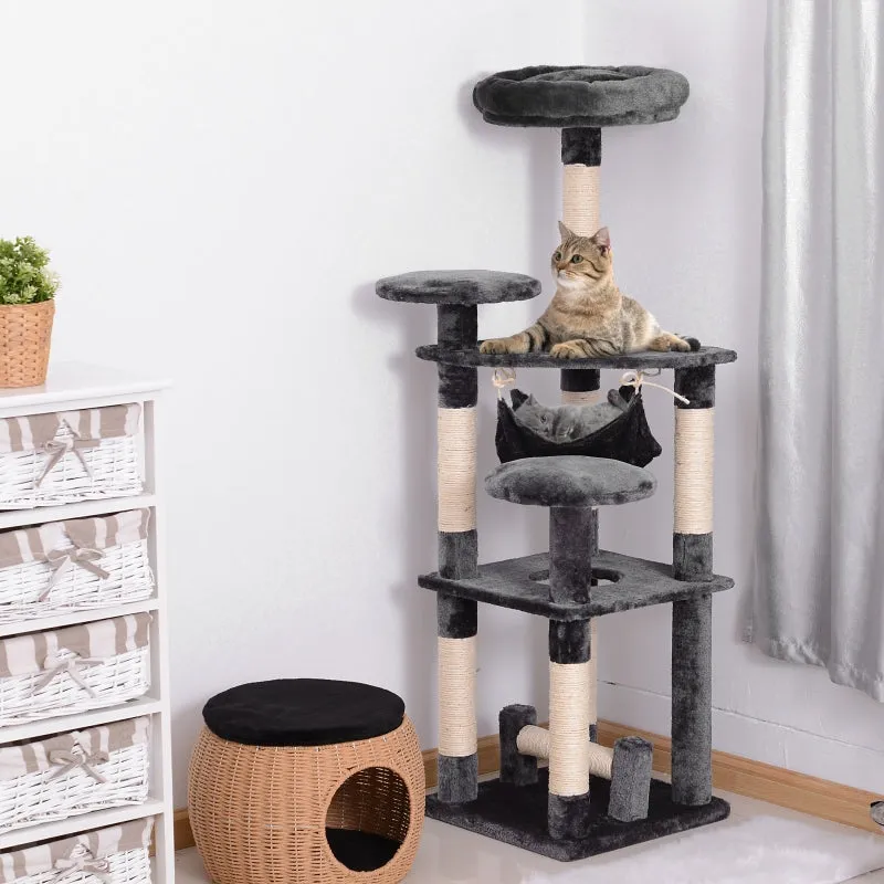 52" Multilevel Cat Tree Activity Centre - Grey