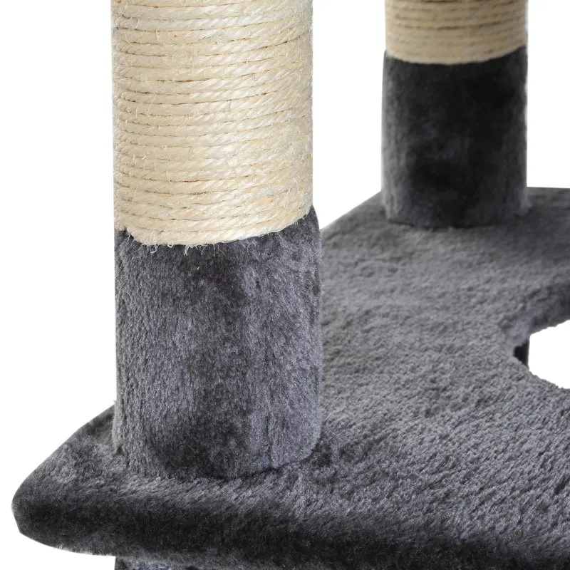 52" Multilevel Cat Tree Activity Centre - Grey