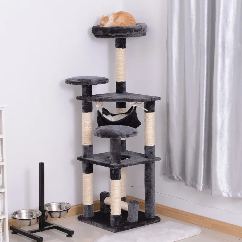 52" Multilevel Cat Tree Activity Centre - Grey