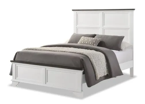 Abigail 5-Piece King Bedroom Package - White and Grey