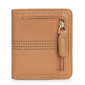 APHISON Slim RFID Small Womens Wallet - 125 Brown