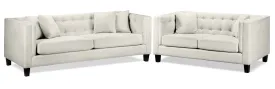 Astin Sofa and Loveseat Set - Wheat