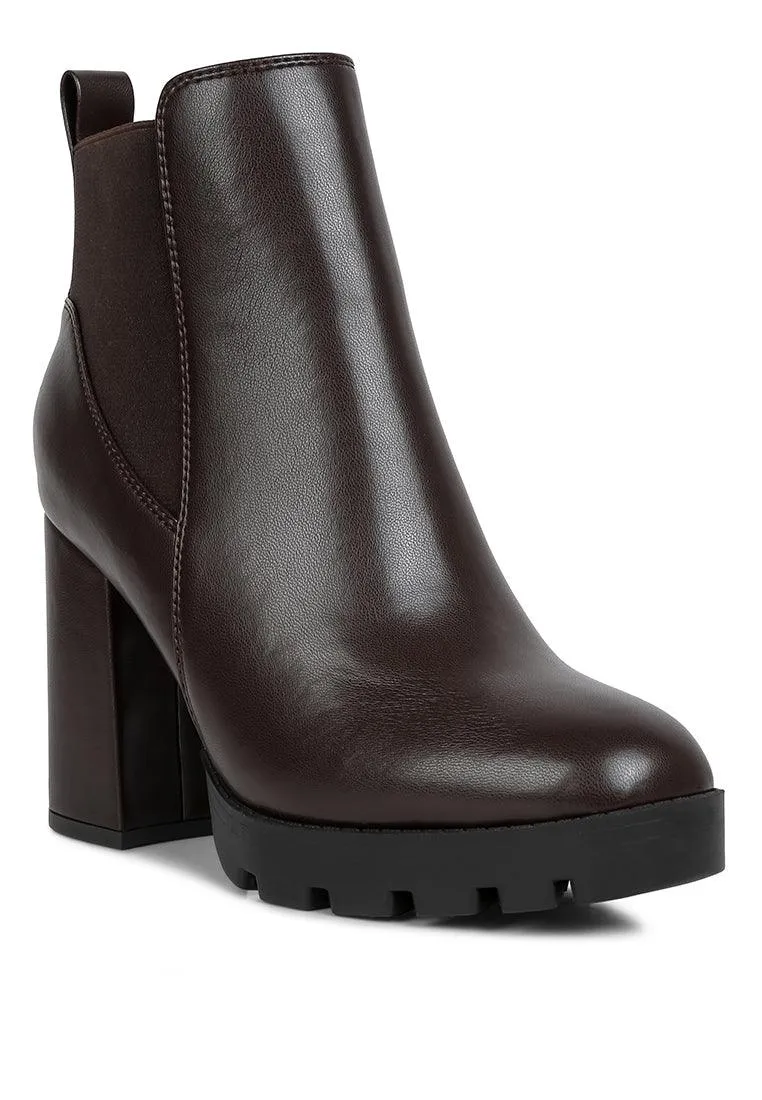 Bolt Block Heeled Chelsea Boots