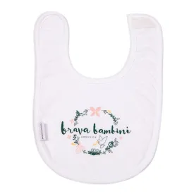 Brava Bambini Wreath Printed Bib