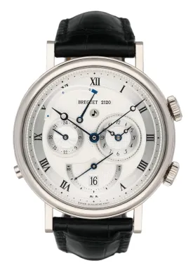 Breguet Classique 5707 18K White Gold Mens Watch With Box