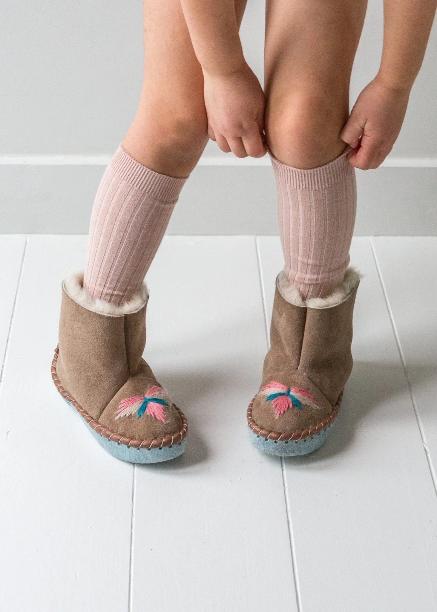 Children's Slipper Boots – Pepto Pink