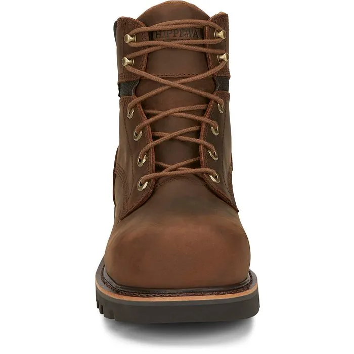 Chippewa Men's Sador 6" Comp Toe WP Lace-Up Work Boot - Tan - 73221