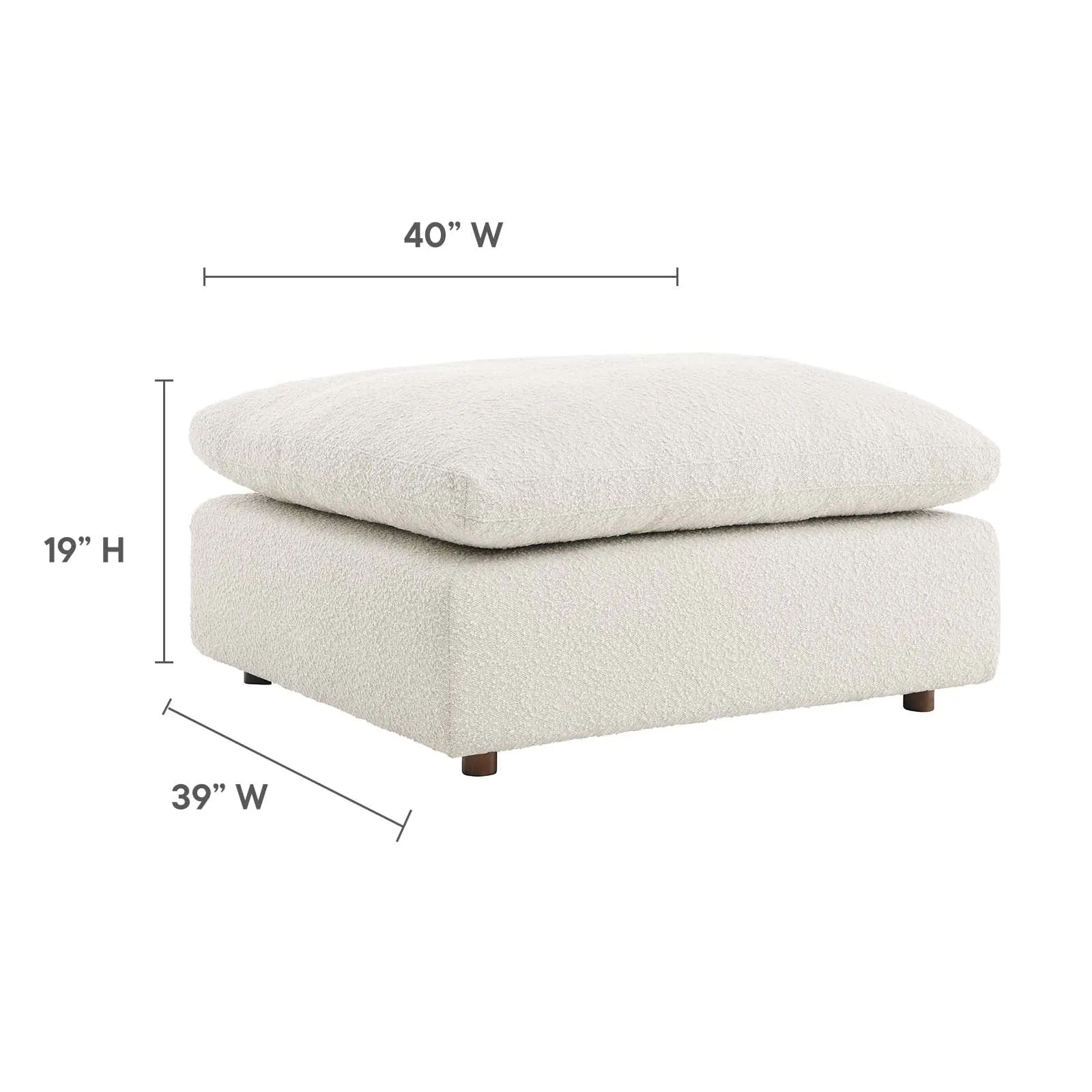 Commix Single Ottoman by Modway