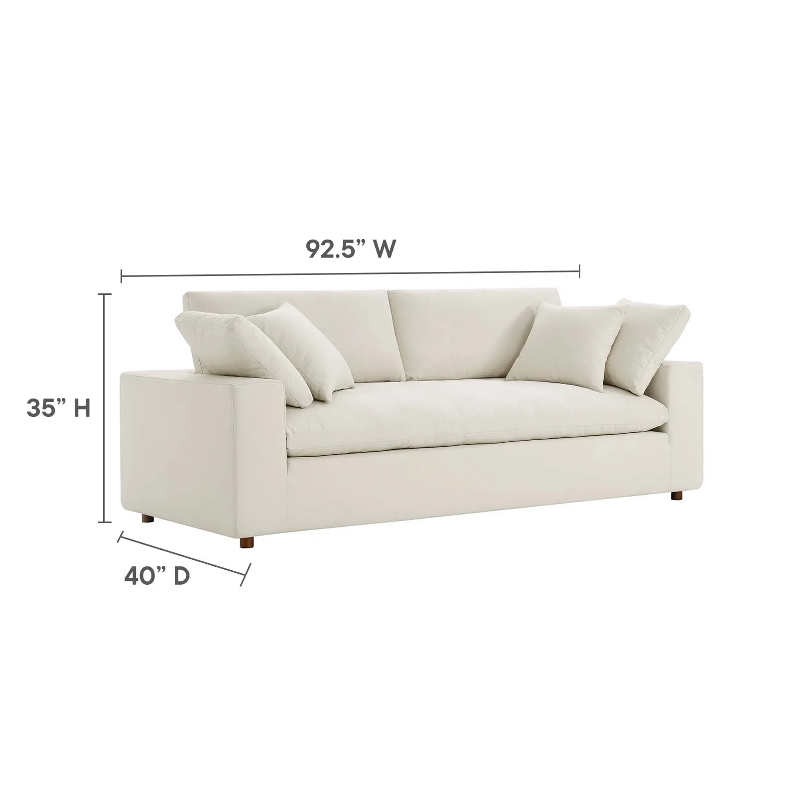 Commix Sofa Ottoman Set by Modway