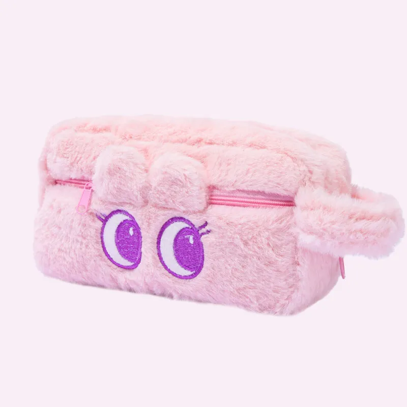 Cute Fur Plush Pencil Case