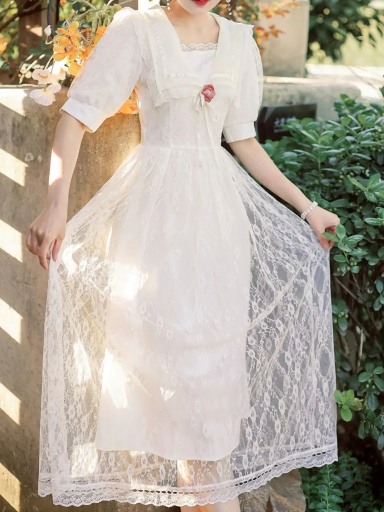 Edwardian Lace Sailor Dress