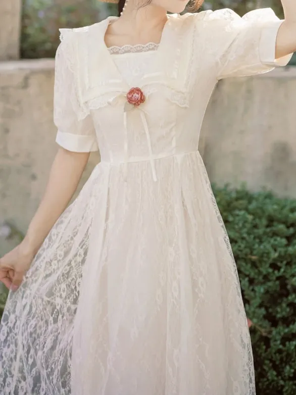 Edwardian Lace Sailor Dress