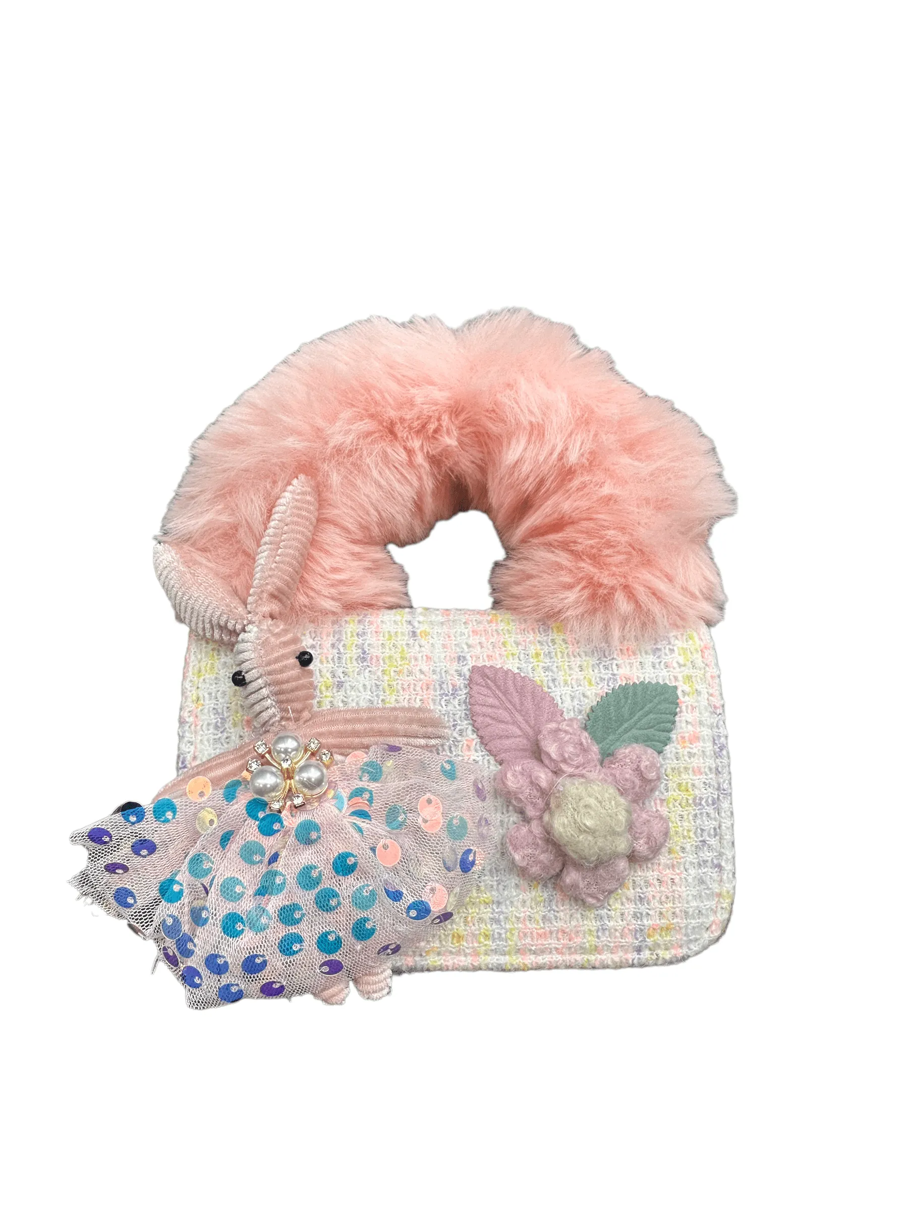 Fluffy Bunny Fur Purse