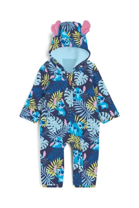 Fluffy Friends Ohana - Bamboo Terry Hooded Zippy Romper