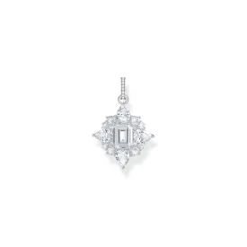 Heritage Glam Pendant with white zirconia stones