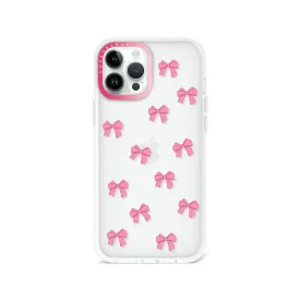 iPhone 12 Pro Max Pink Ribbon Bow Mini Phone Case