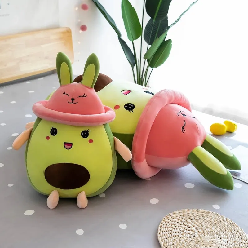 Kawaii Avocado Bunny Plush