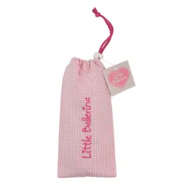 Little Ballerina Small Gingham Dance Shoe Bag