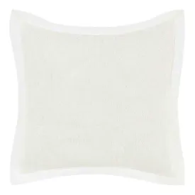 Mila White Eyelet Throw Pillow