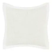 Mila White Eyelet Throw Pillow