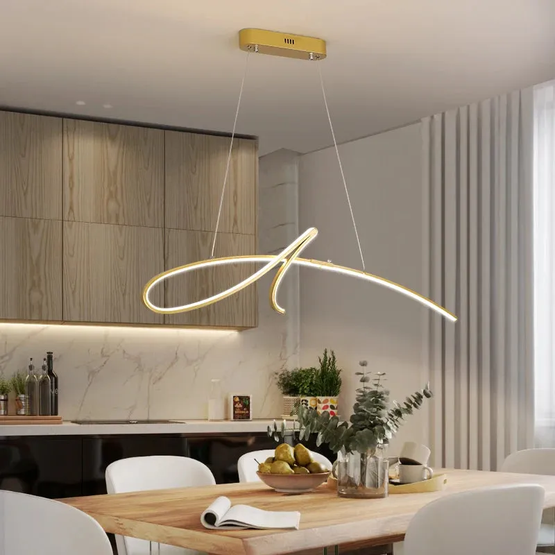 NEO Chasar Gold / Black painted Modern LED pendant lights for Dining / Kitchen