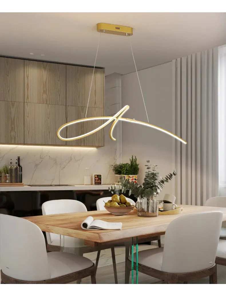 NEO Chasar Gold / Black painted Modern LED pendant lights for Dining / Kitchen