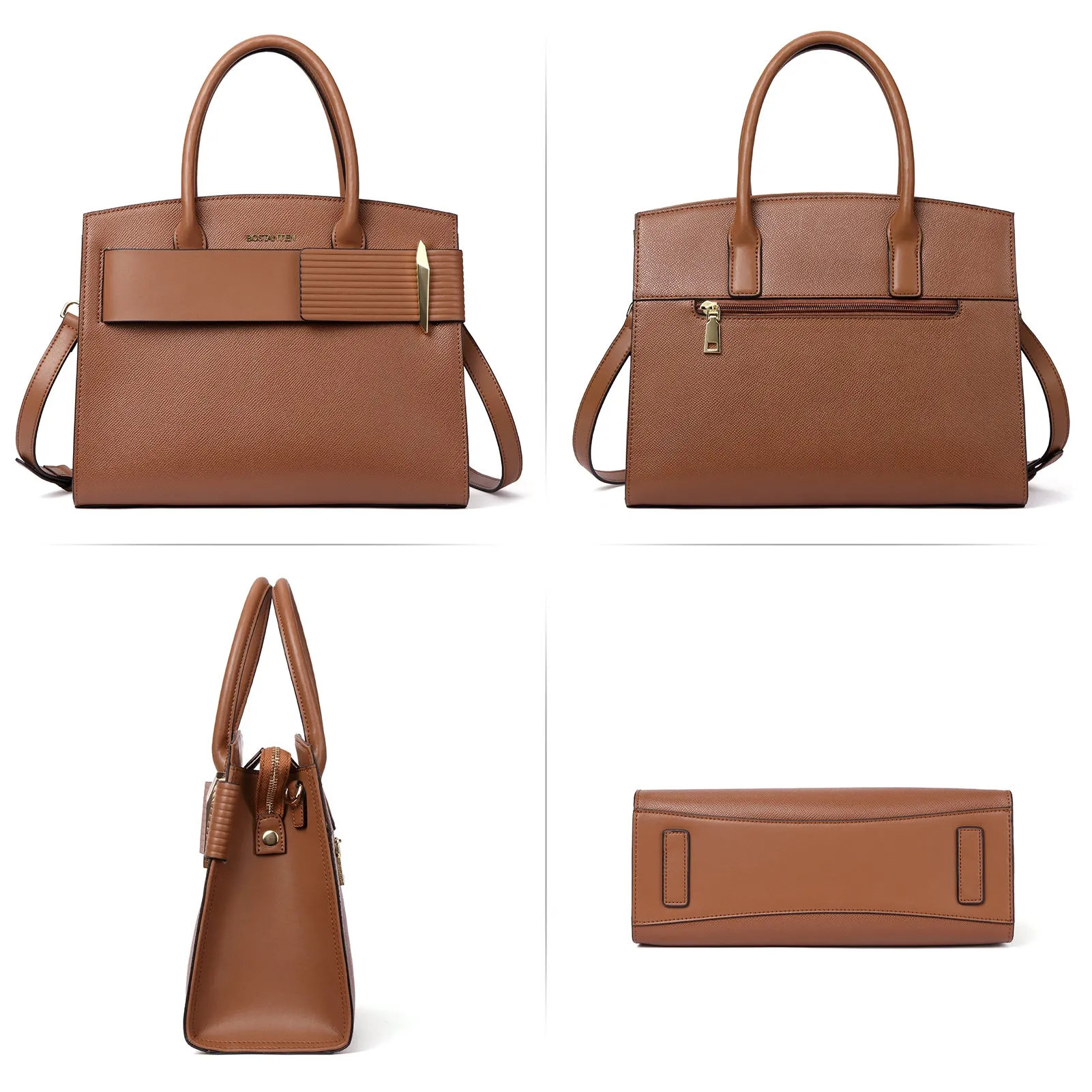 Nevin Stylish Leather Tote Bag - Designer Collection