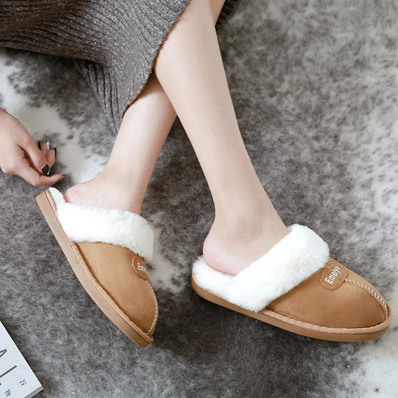 Plush Winter Warm Women House Slippers