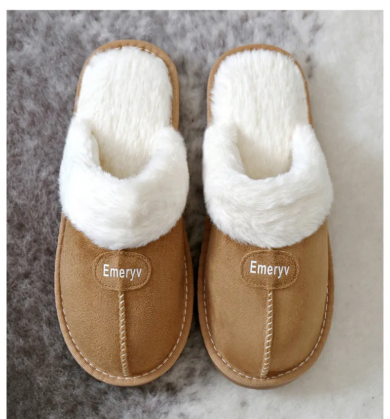 Plush Winter Warm Women House Slippers