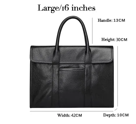 Premium Leather Mens' Briefcase | 15 Inches Leather Laptop Bag, Ladies' Briefcase, 15 Inches Laptop Bag, Men Work Tote, Business Shoulder Bag, Fashion Designer Laptop Bag Alexel Crafts