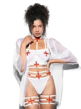 ROLE-PLAYING LINGERIE SET "SENSUAL NURSE"