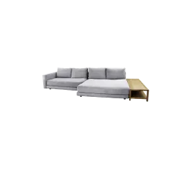 Scale 2-seater sofa right w/ double daybed, armrest & table (3.2)