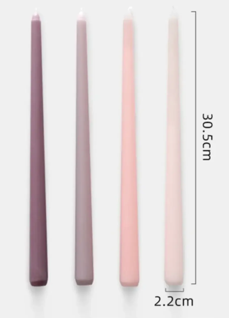 Set of 2 Taper Candles | Multiple Colors