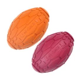 Textured Rubber Football Dog Toy