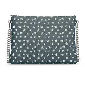 Vampire Art Grunge Stars Crossbody Bag With Chain